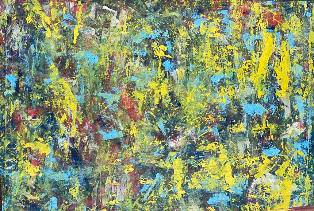 Untitled abstract painting by Winston Branch, 1996
