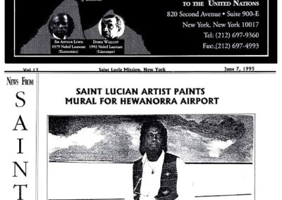 Exhibition, St. Lucia Permanent Mission, New York, NY, 1995