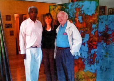 With Peter Selz, Art Critic, Professor Emeritus of Art History UC Berkeley, 2008