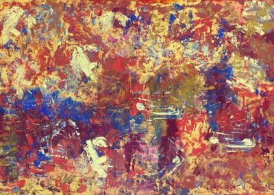 Jasmines Blowing In The Wind, abstract painting by Winston Branch, 1994