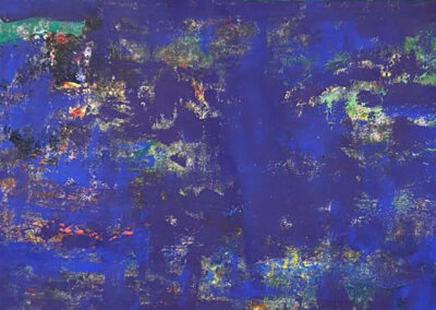 The Blue in her Eyes, abstract painting by Winston Branch, 1996