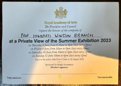 Invitation, Royal Academy of Arts, Summer Exhibition 2023